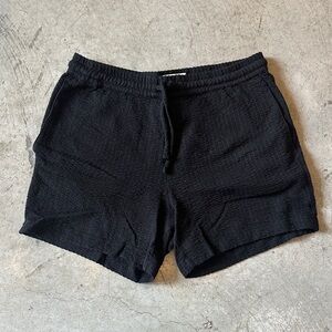 COS Black Textured Men Shorts